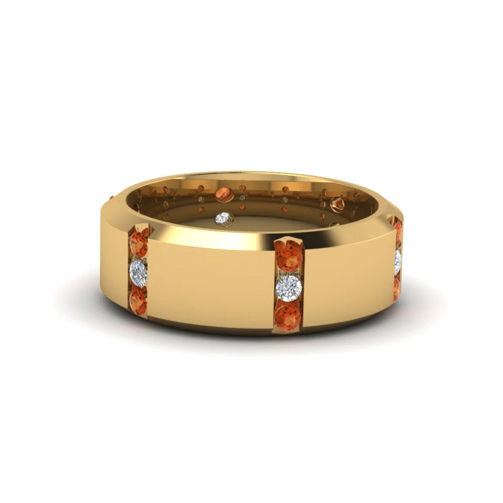 Channel Set 3 Stone | Anniversary Ring - Image 66