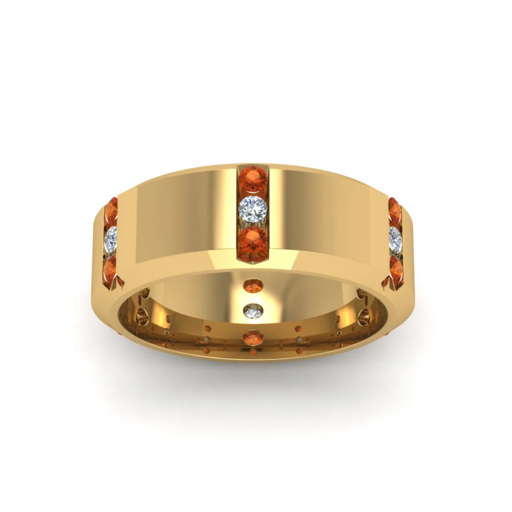Channel Set 3 Stone | Anniversary Ring - Image 67