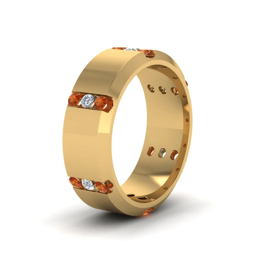 Channel Set 3 Stone | Anniversary Ring - Image 68