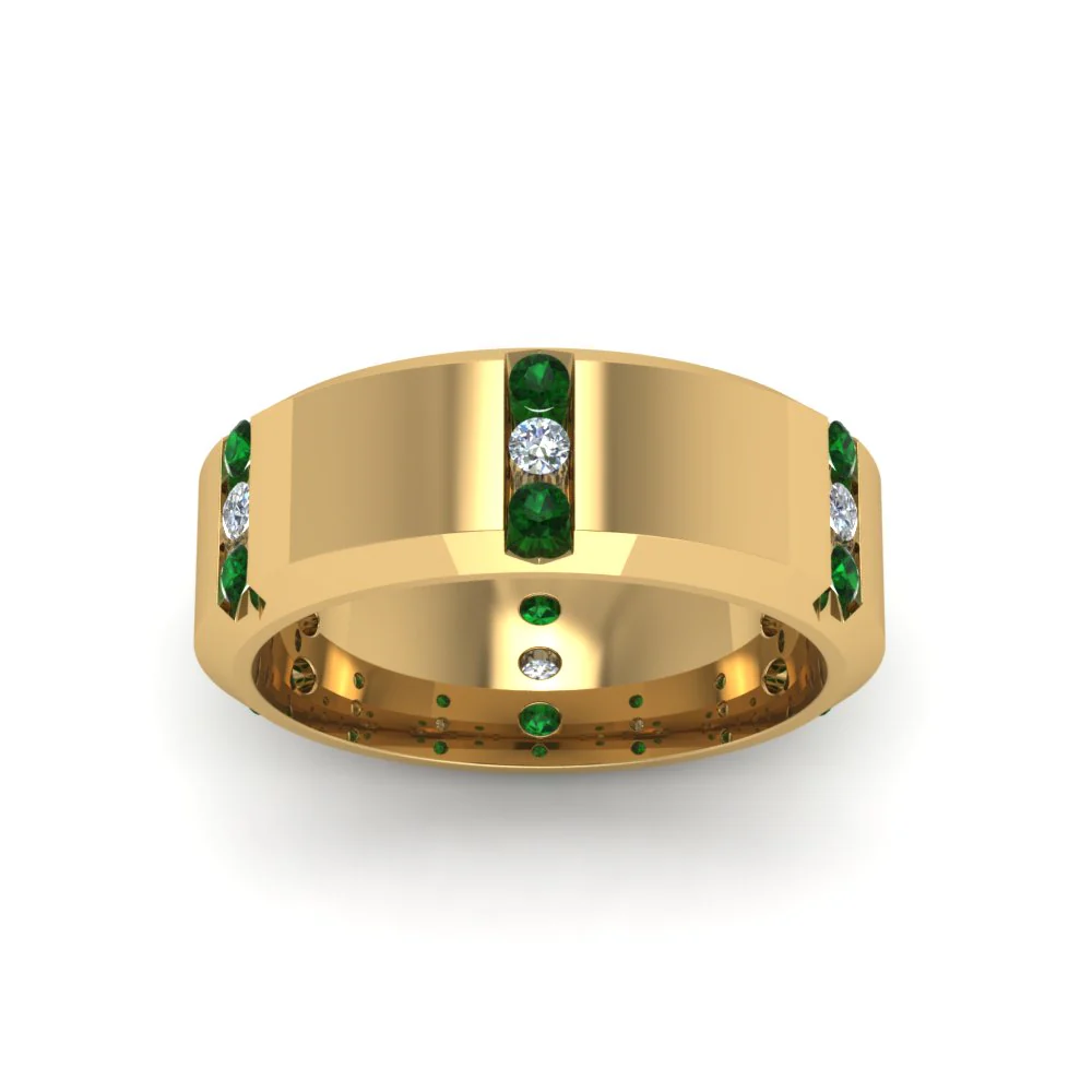 Channel Set 3 Stone | Anniversary Ring - Image 70