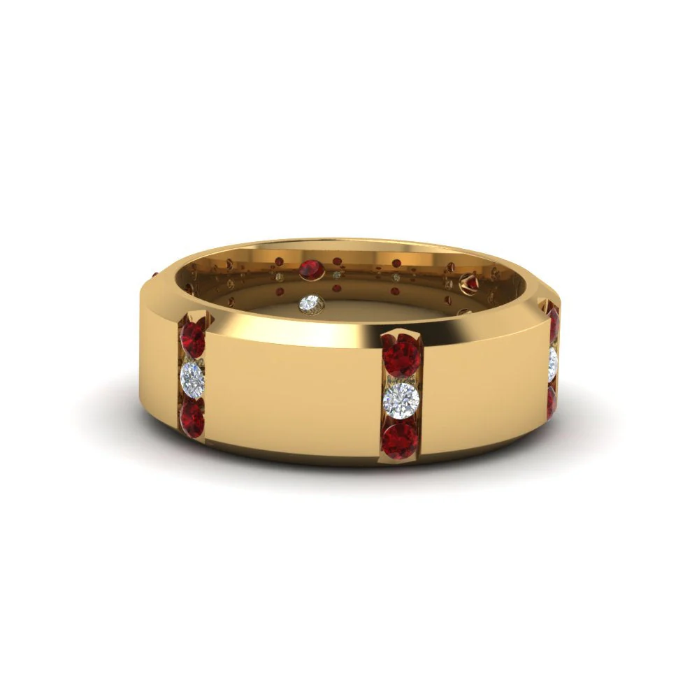 Channel Set 3 Stone | Anniversary Ring - Image 72