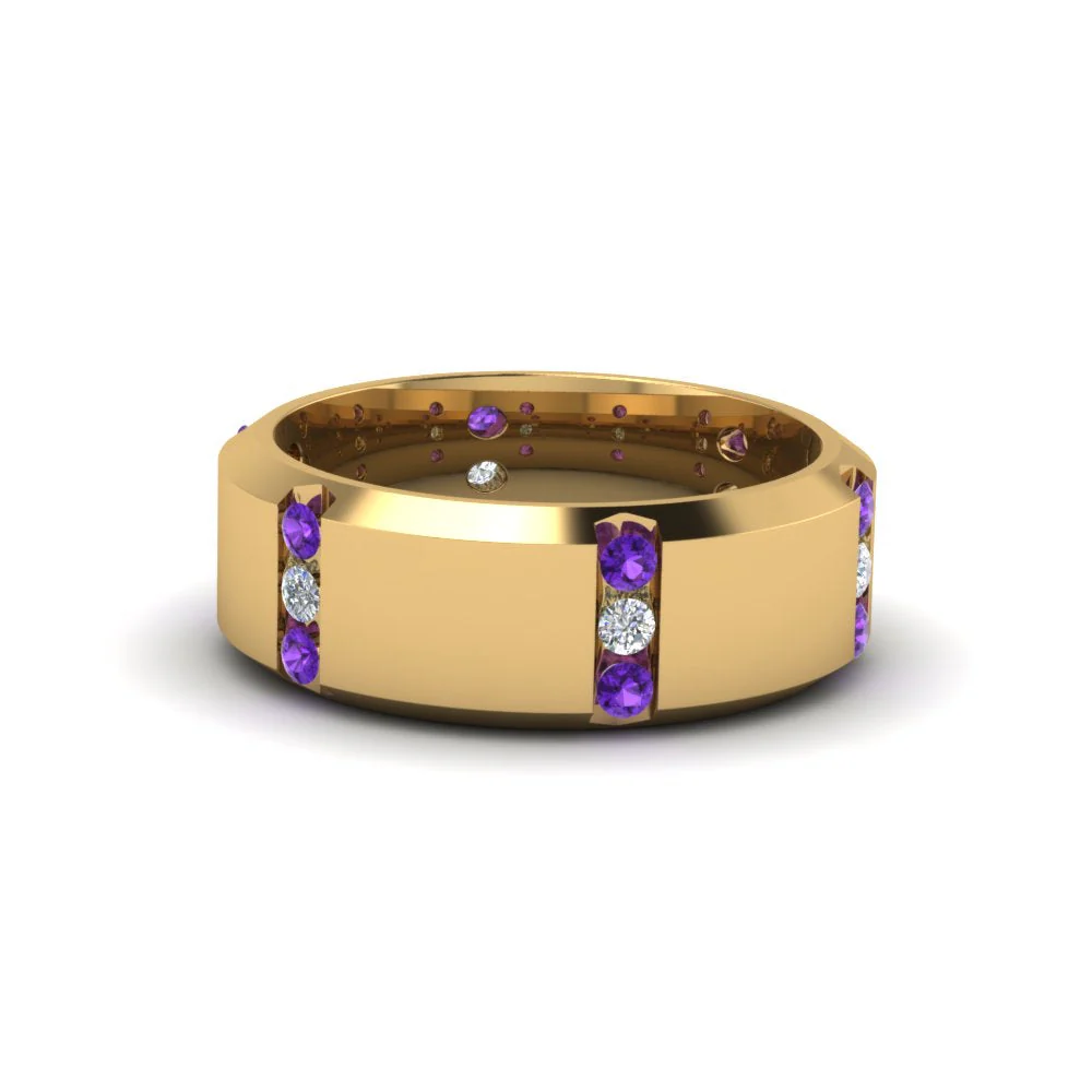 Channel Set 3 Stone | Anniversary Ring - Image 78