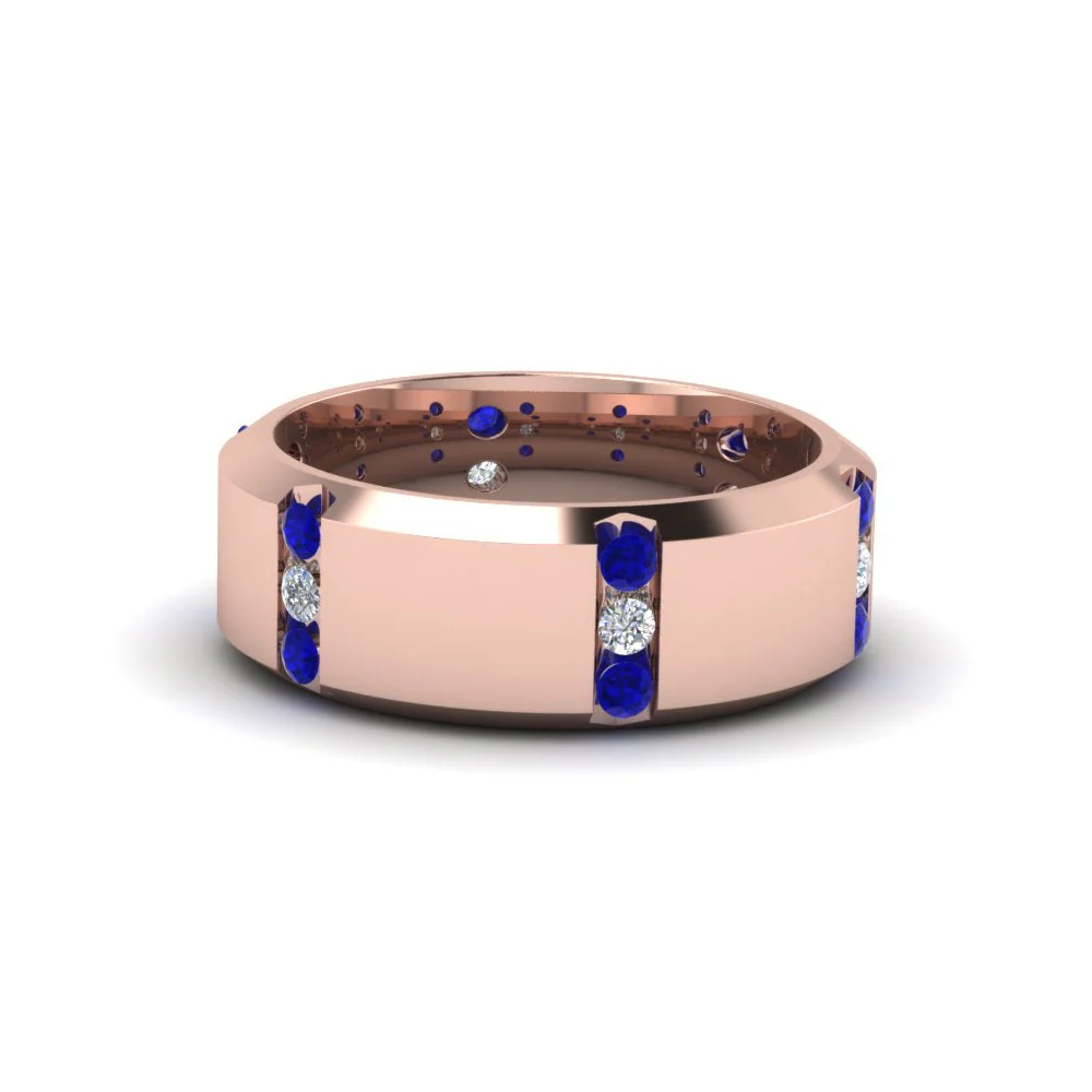 Channel Set 3 Stone | Anniversary Ring - Image 8