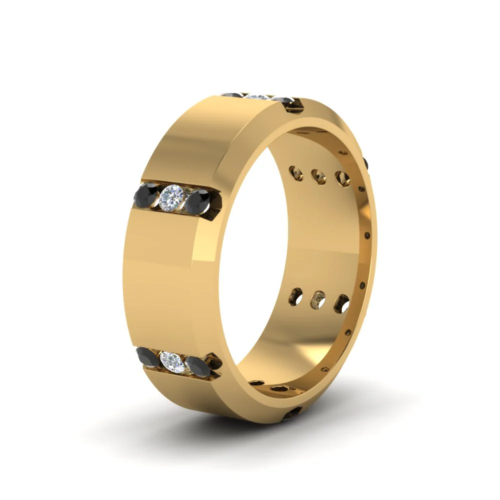 Channel Set 3 Stone | Anniversary Ring - Image 83