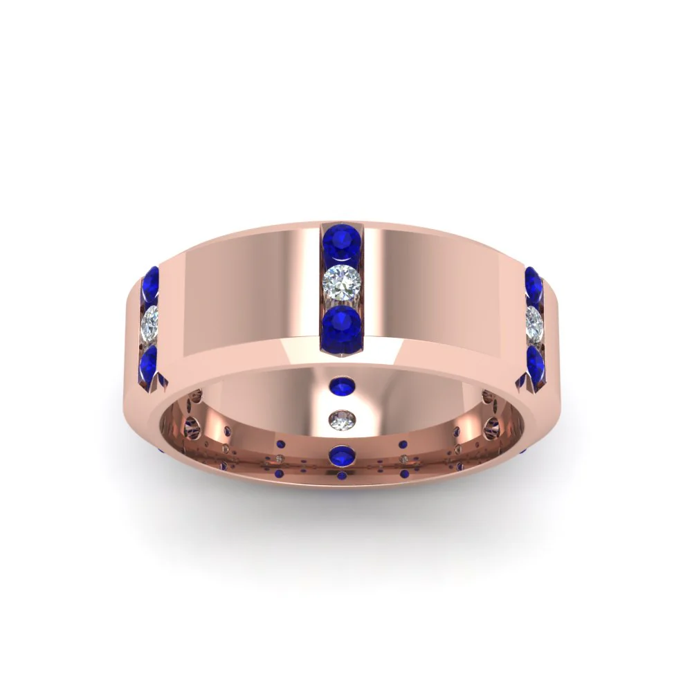 Channel Set 3 Stone | Anniversary Ring - Image 9