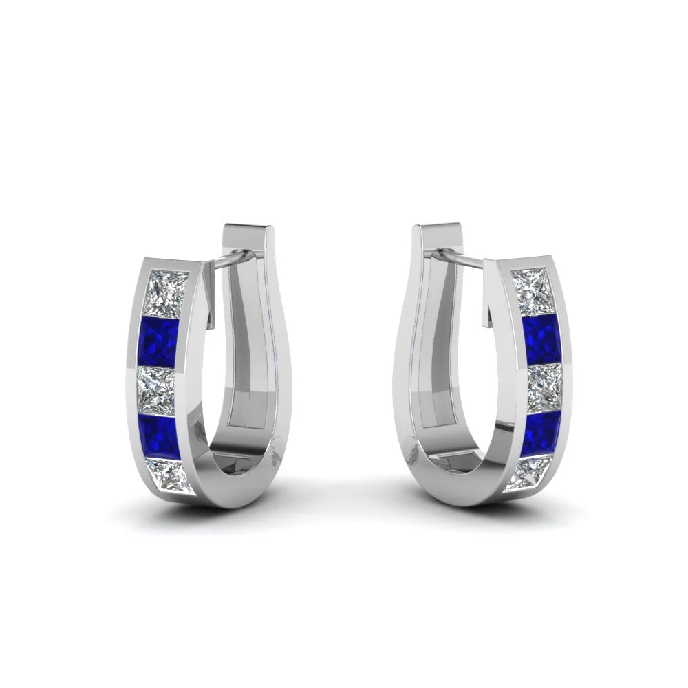 Channel Set Huggie Hoop Earring - Image 25