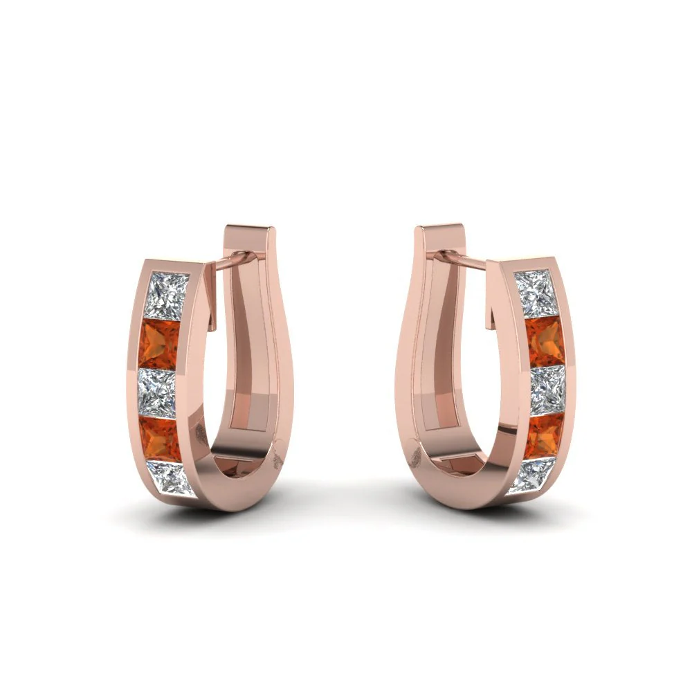 Channel Set Huggie Hoop Earring - Image 52