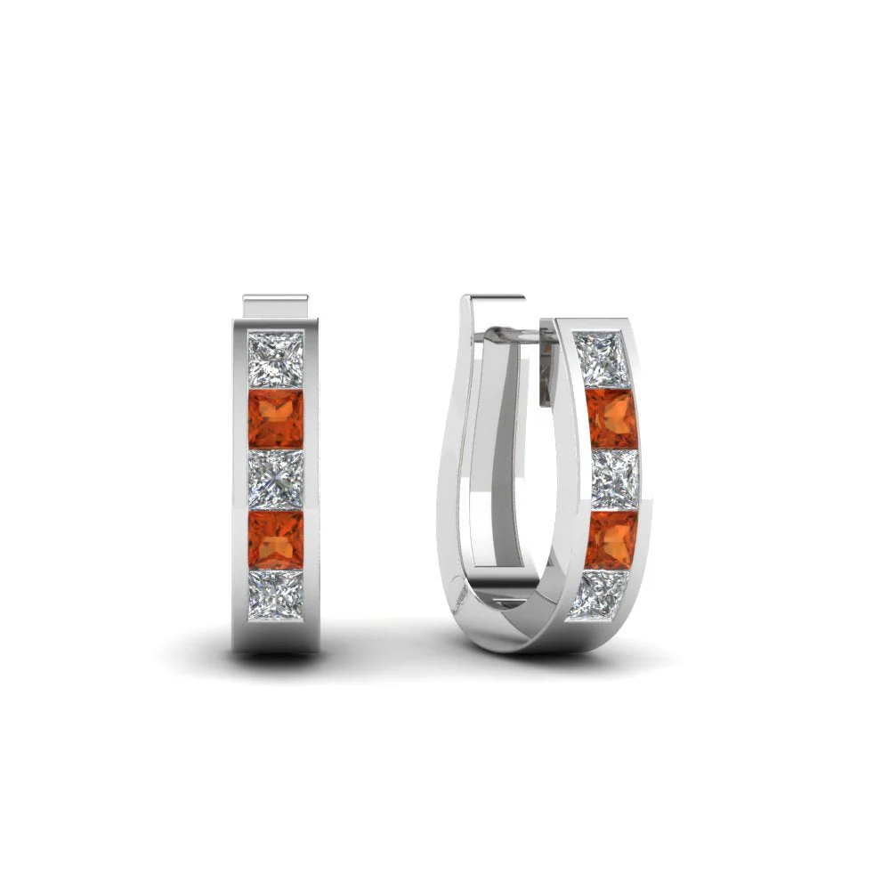 Channel Set Huggie Hoop Earring - Image 54