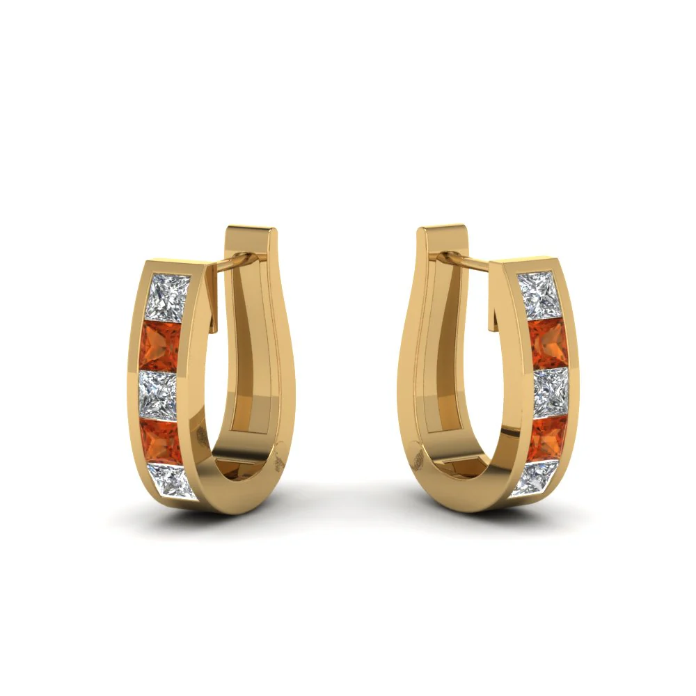 Channel Set Huggie Hoop Earring - Image 63