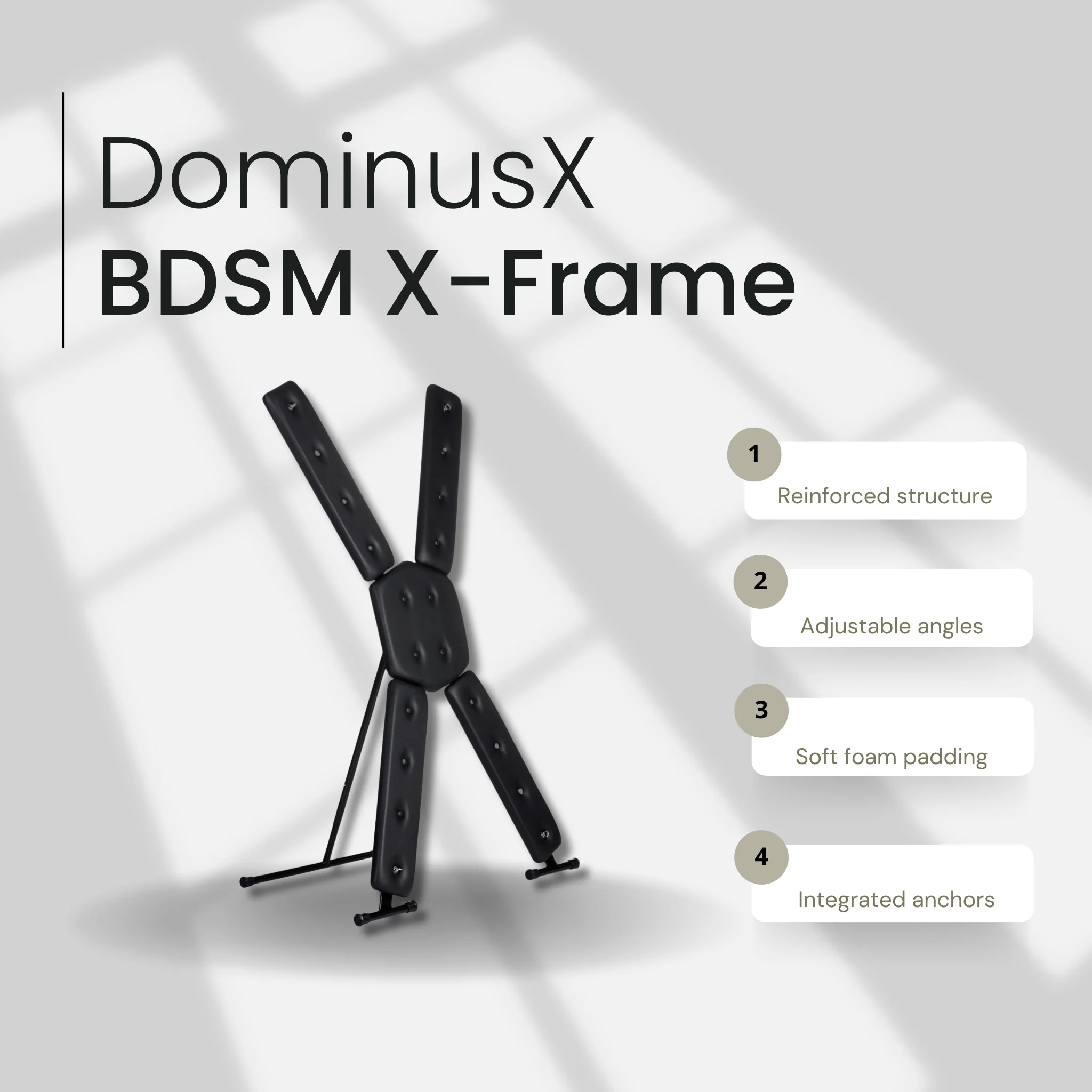 DominusX Freestanding BDSM St. Andrew’s Cross - Image 2