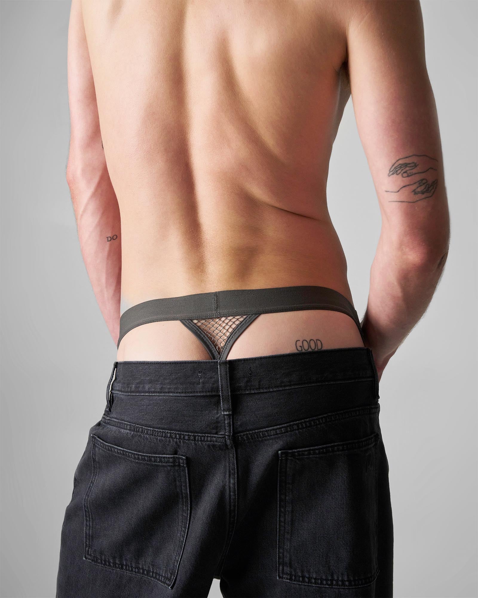 Edge Net Jock+Thong | Gunmetal - Image 2