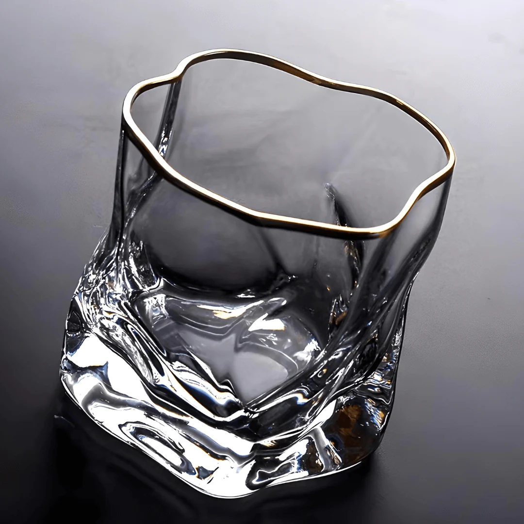 Gold Hoshi Japanese Crystal Whisky Glass - Image 10