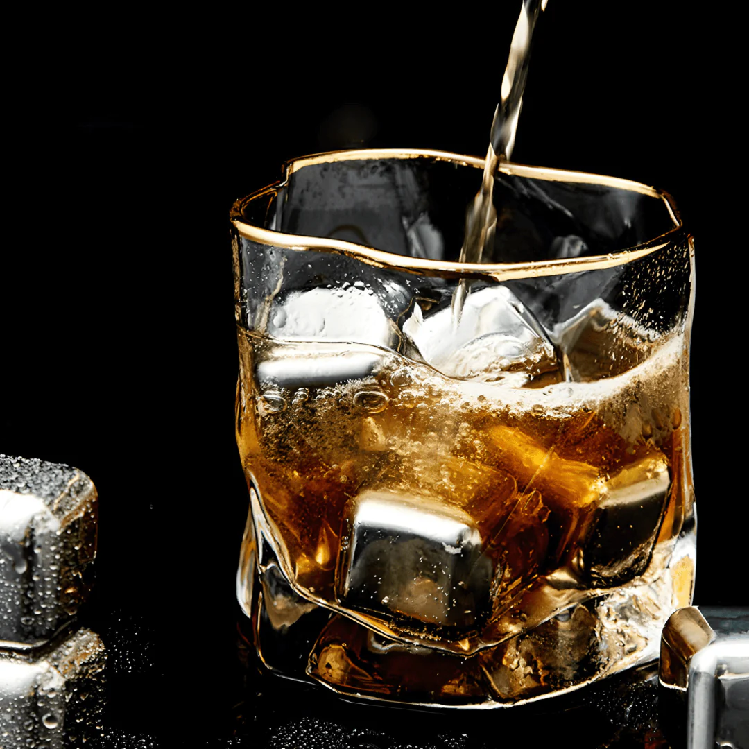Gold Hoshi Japanese Crystal Whisky Glass - Image 12