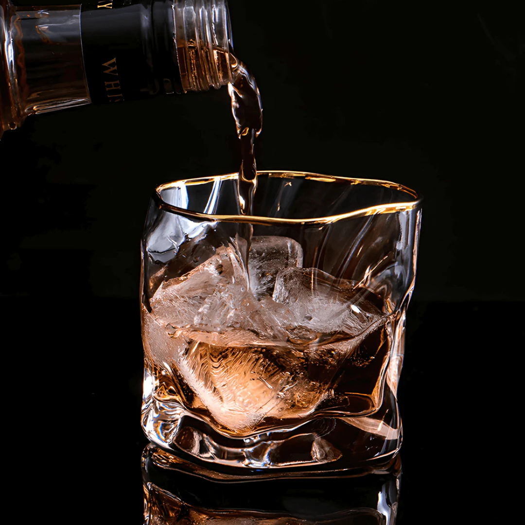 Gold Hoshi Japanese Crystal Whisky Glass - Image 13