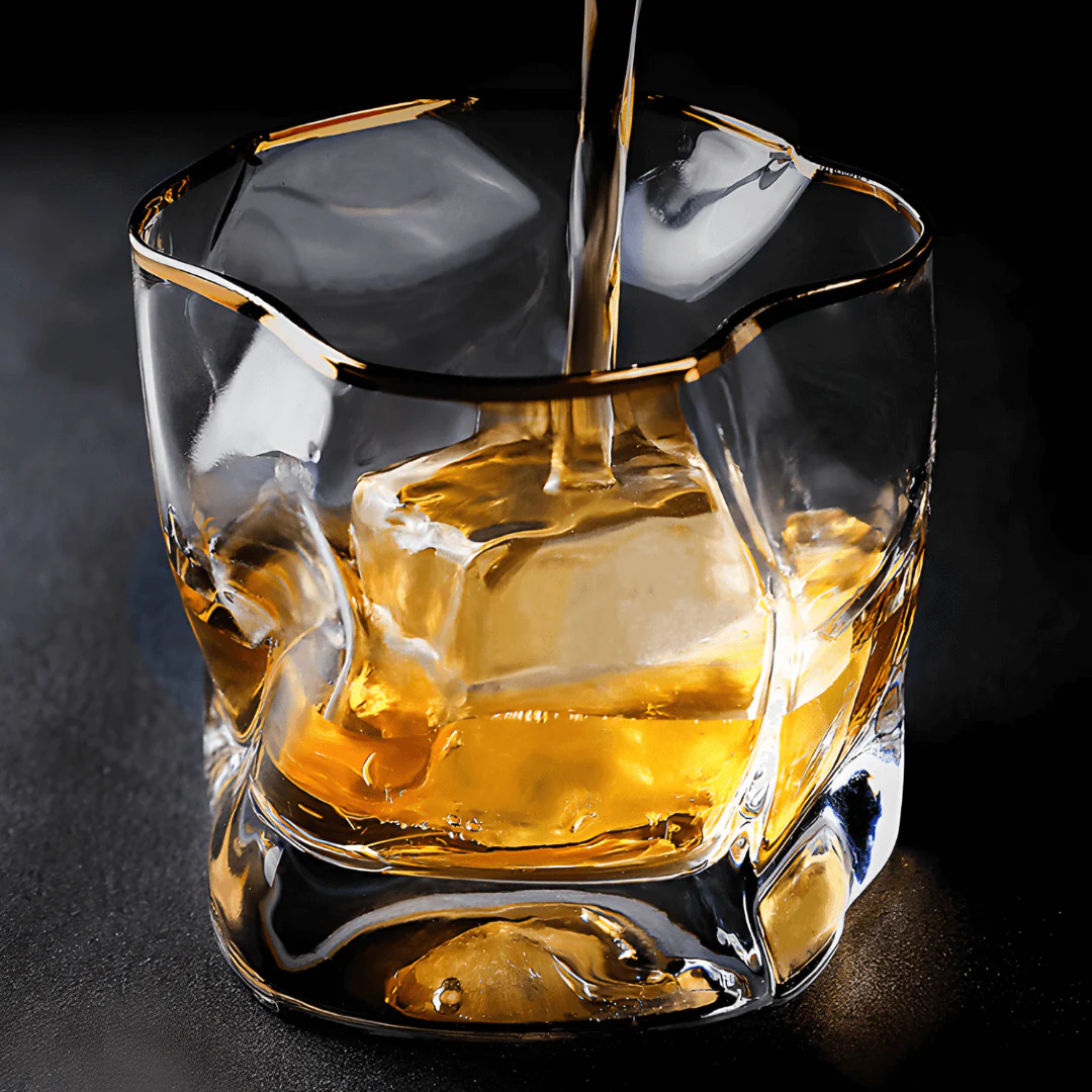 Gold Hoshi Japanese Crystal Whisky Glass - Image 15