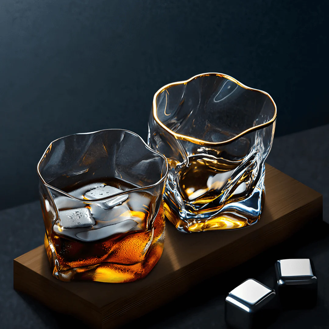 Gold Hoshi Japanese Crystal Whisky Glass - Image 16