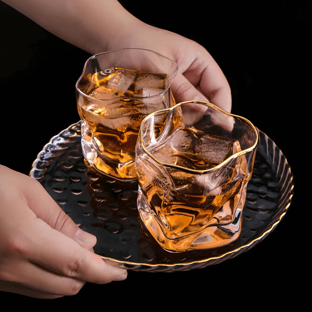 Gold Hoshi Japanese Crystal Whisky Glass - Image 17
