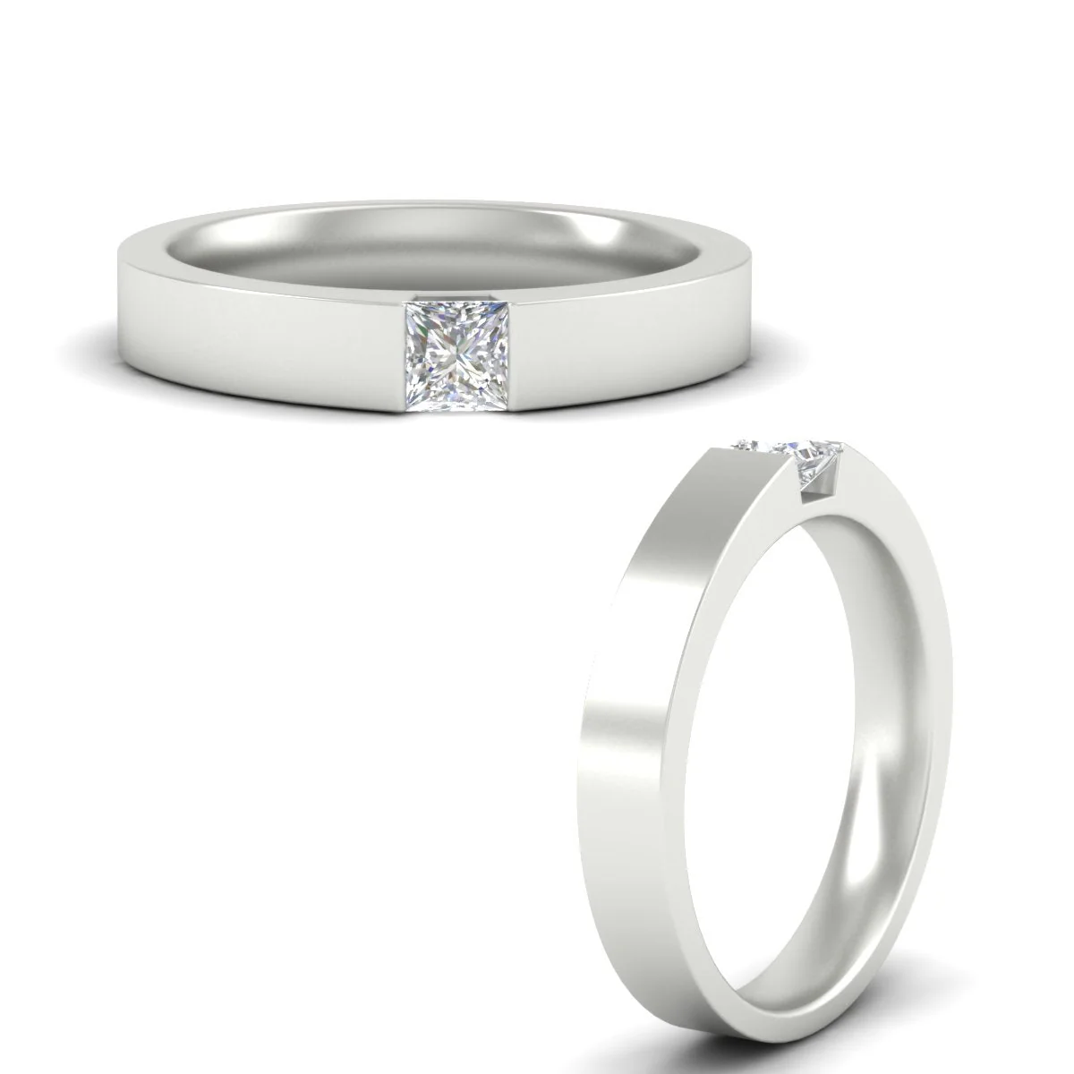 Half Bezel Solitaire | Engagement Ring - Image 29