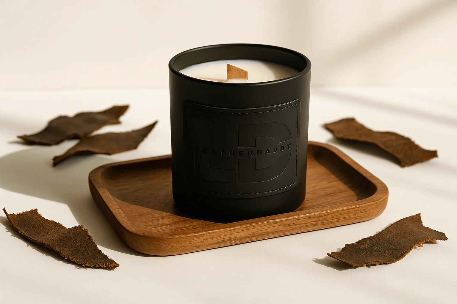 Hand-Poured Soy Wax Candle | Signature LeatherDaddy Fragrance - Image 3