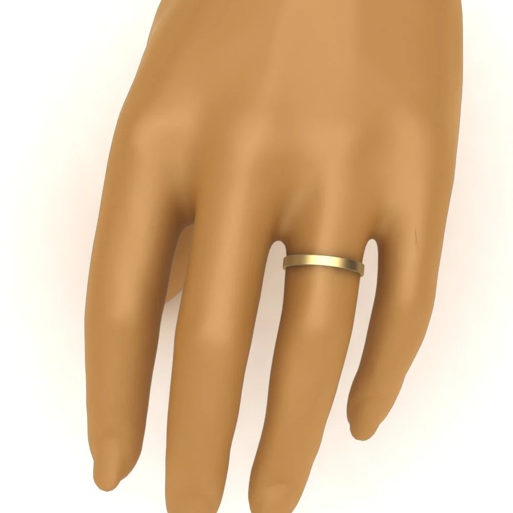 Light Weight Flat 4 mm | Wedding Band - Image 6