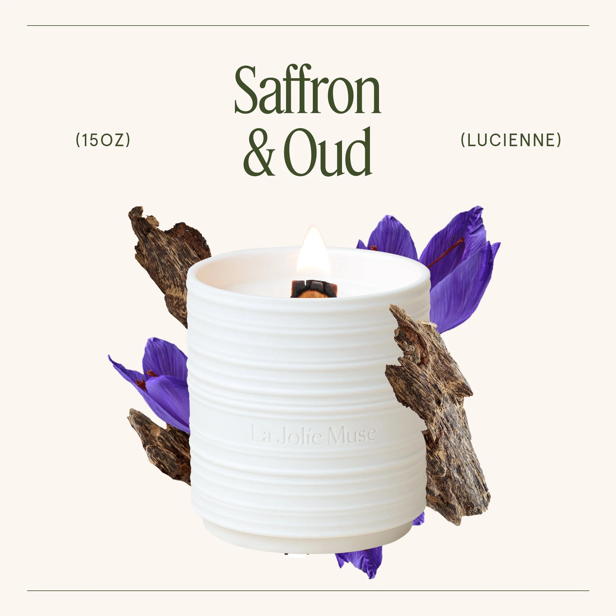 Saffron & Oud Candle | Lucienne - Image 13