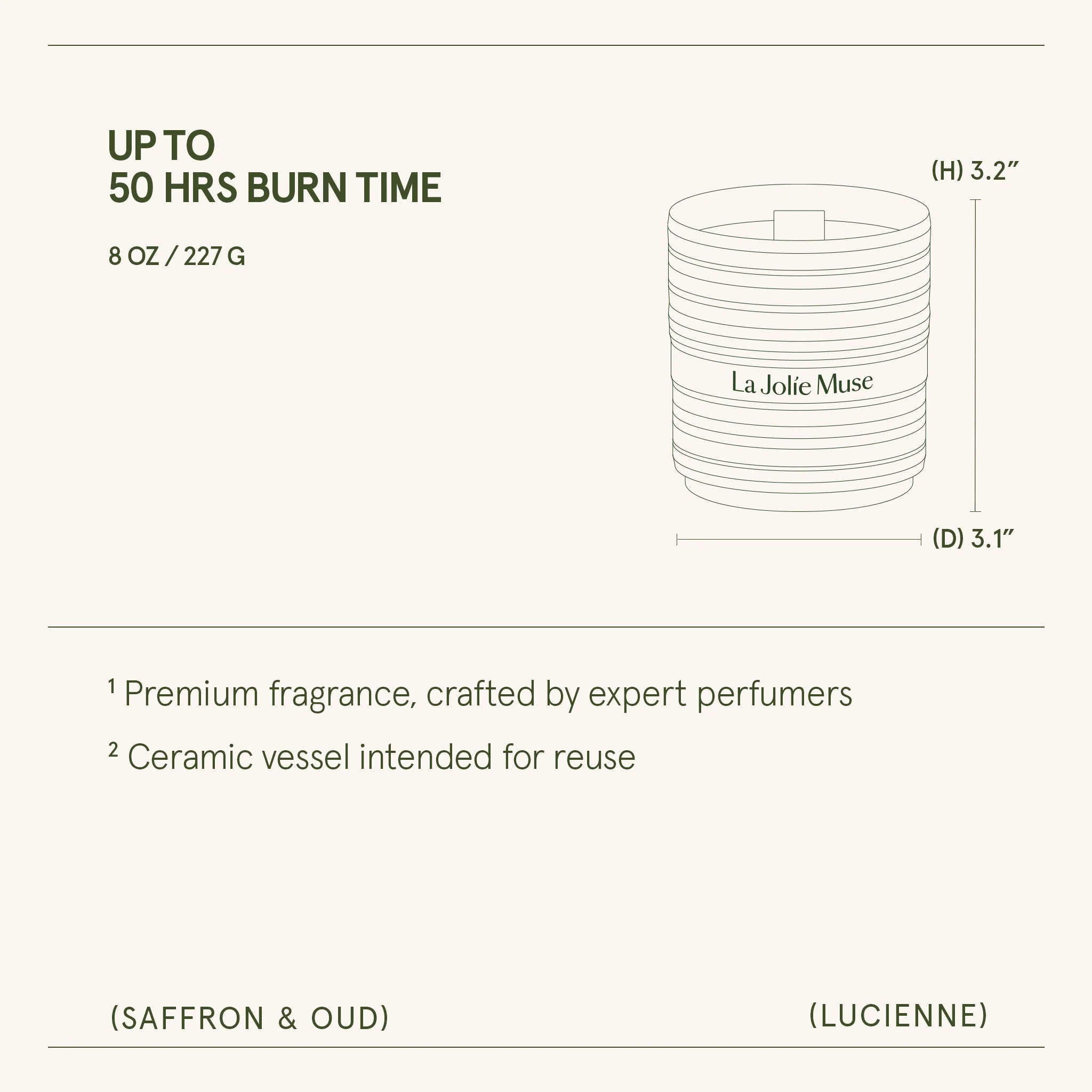 Saffron & Oud Candle | Lucienne - Image 8