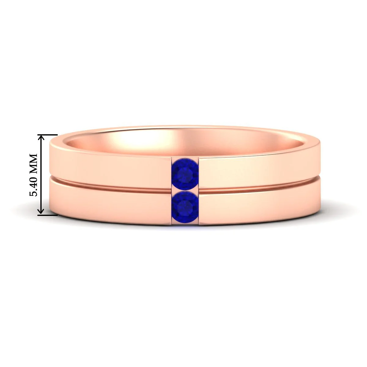 Mens 2 Stone | Wedding Band - Image 37