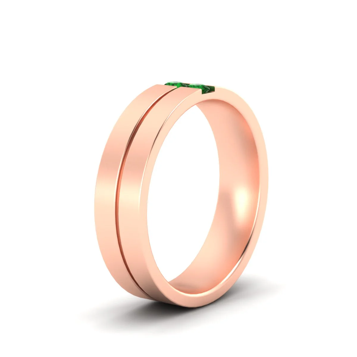 Mens 2 Stone | Wedding Band - Image 50
