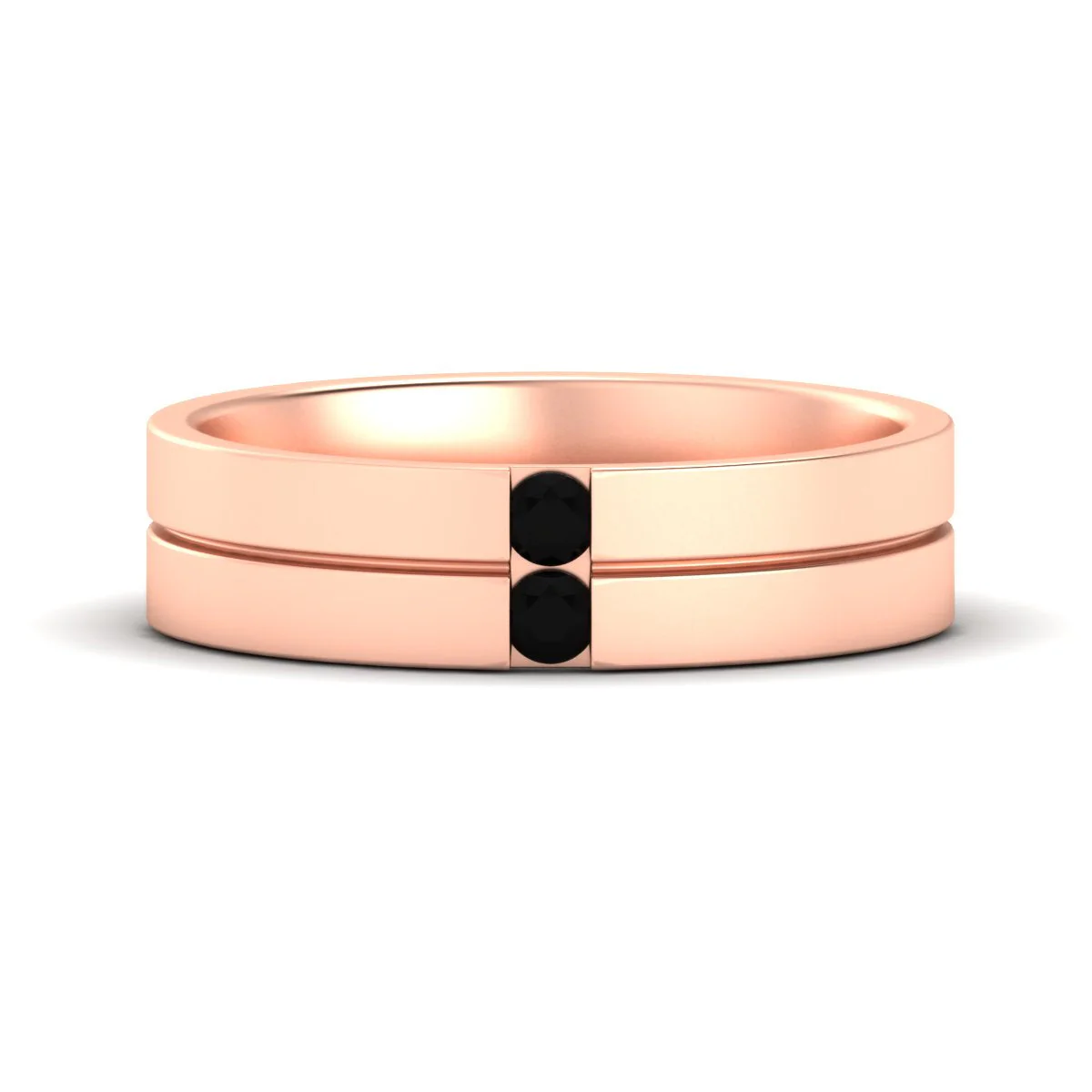 Mens 2 Stone | Wedding Band - Image 56