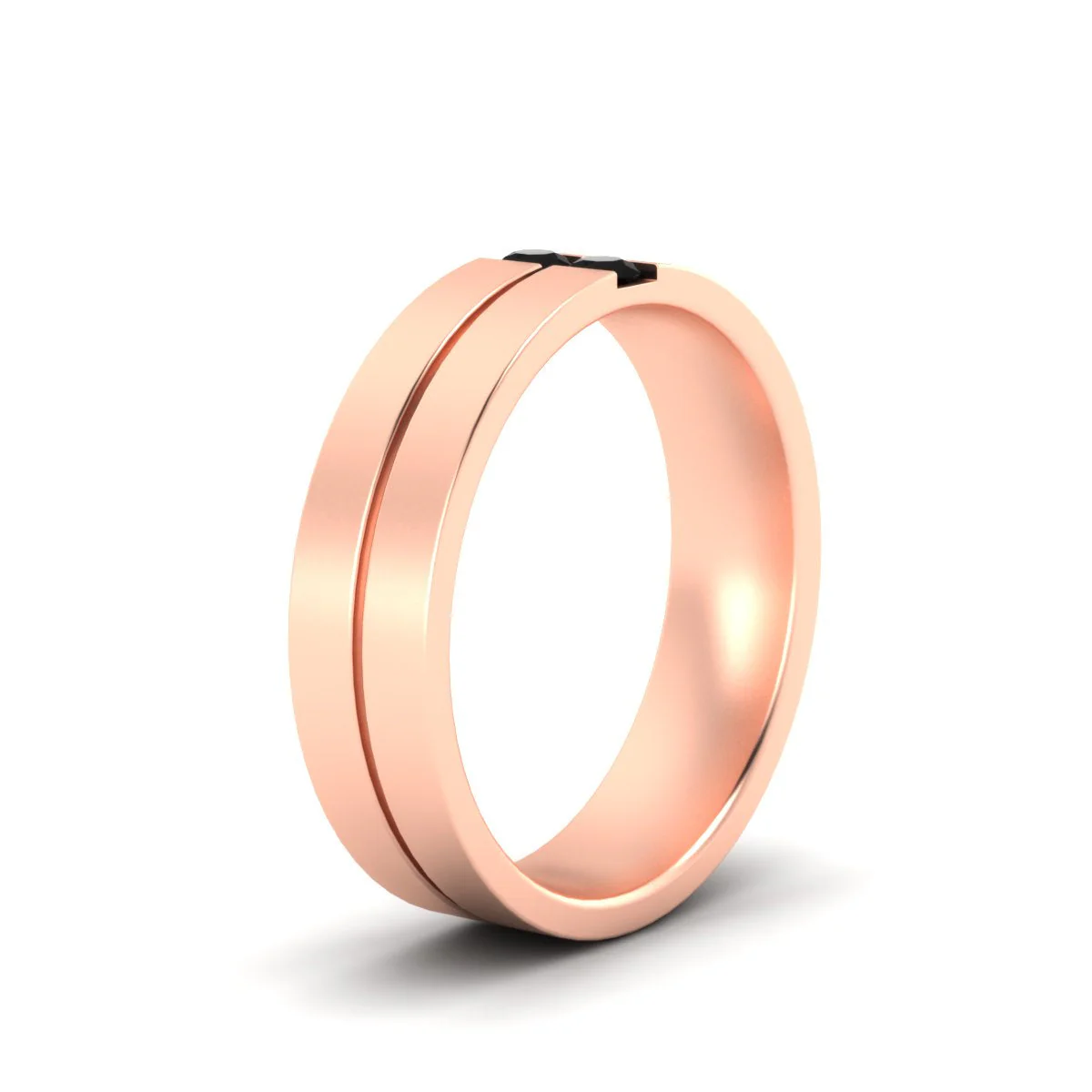 Mens 2 Stone | Wedding Band - Image 60