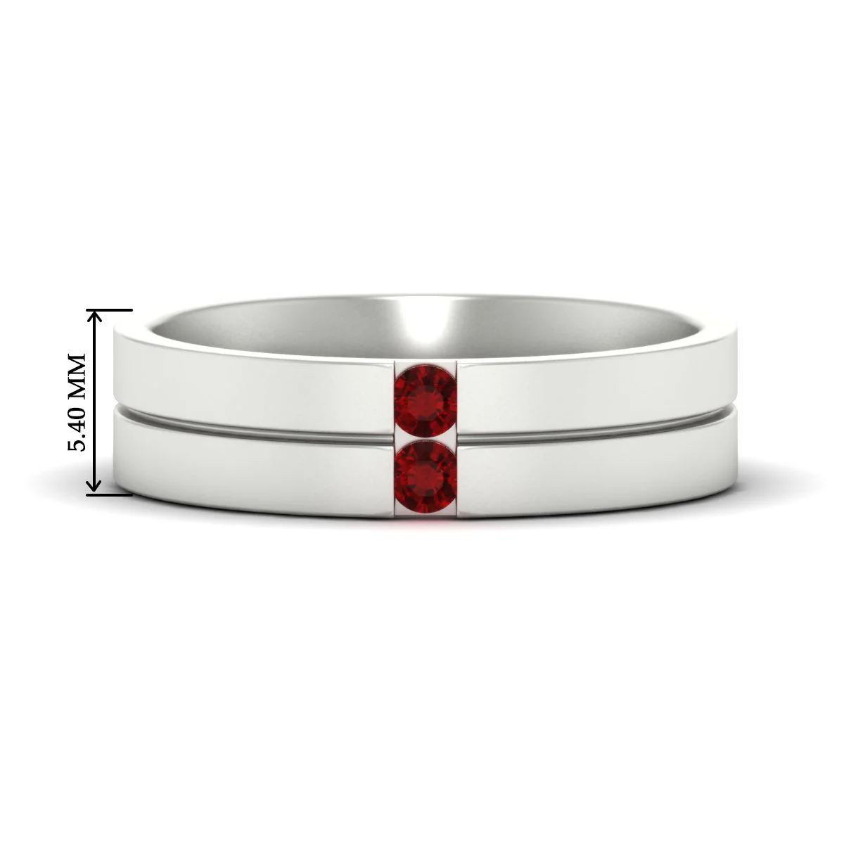 Mens 2 Stone | Wedding Band - Image 82