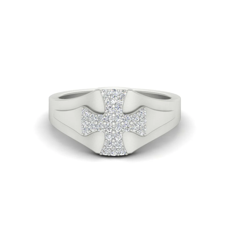Cross Engagement Ring