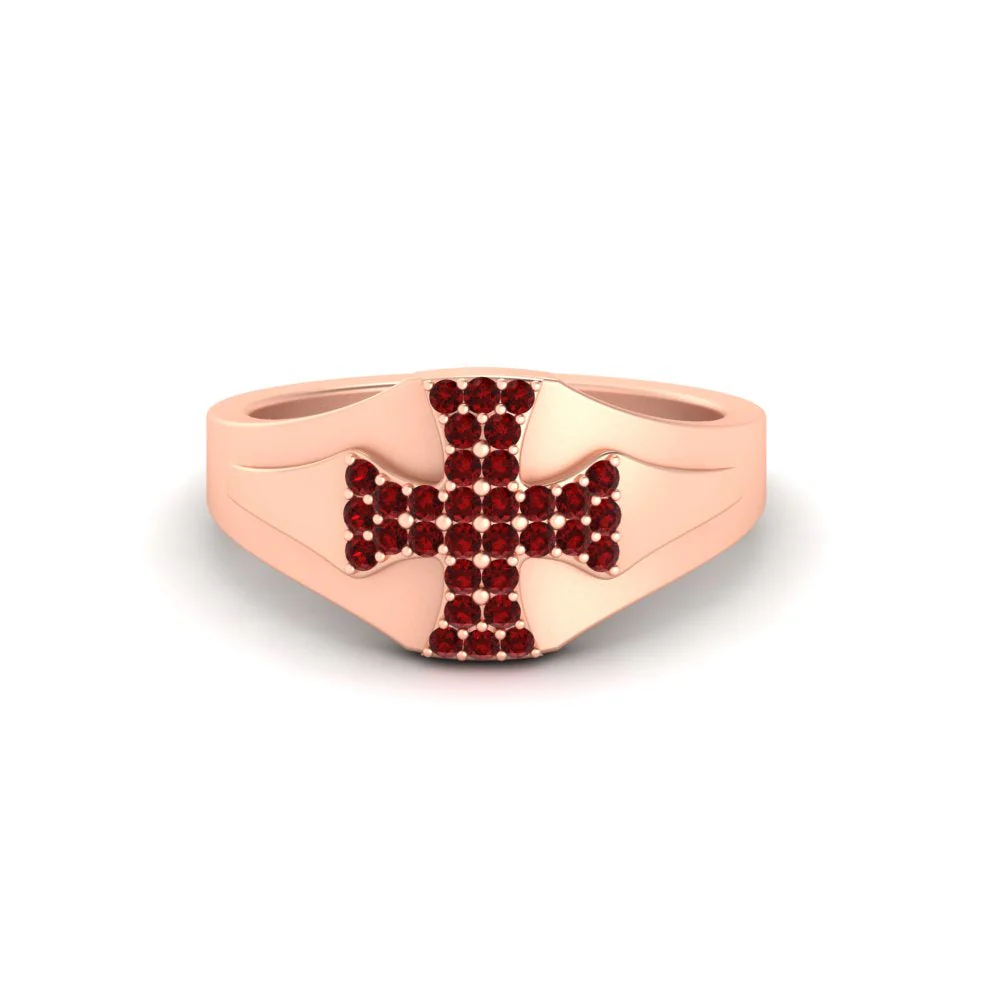 Cross Engagement Ring - Image 16