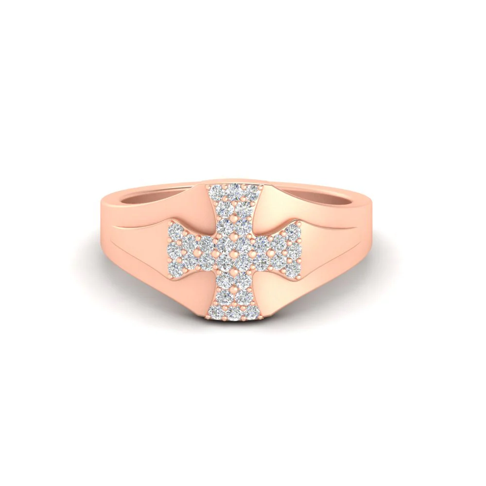 Cross Engagement Ring - Image 4
