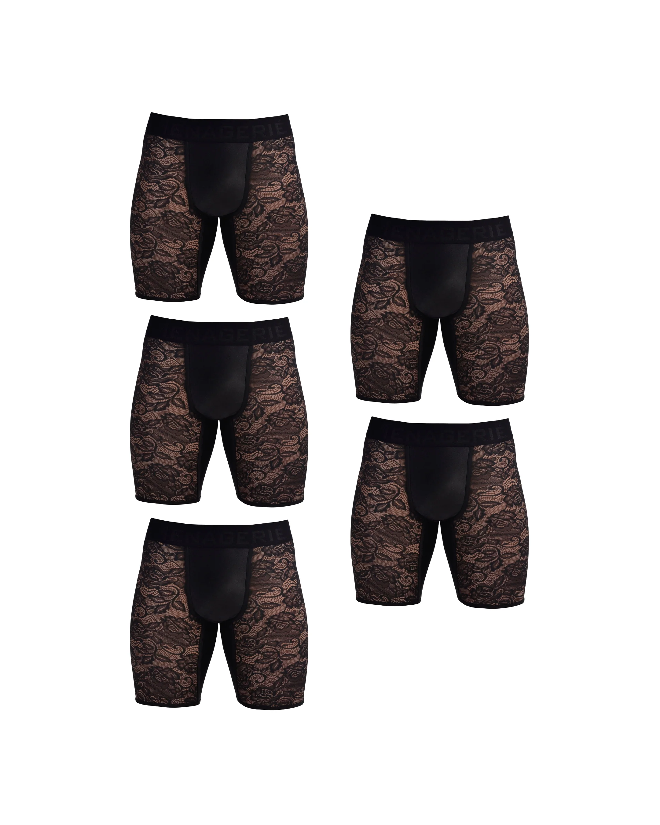 MIDWAY BRIEF | 5 Piece | MultiPack | BLACK