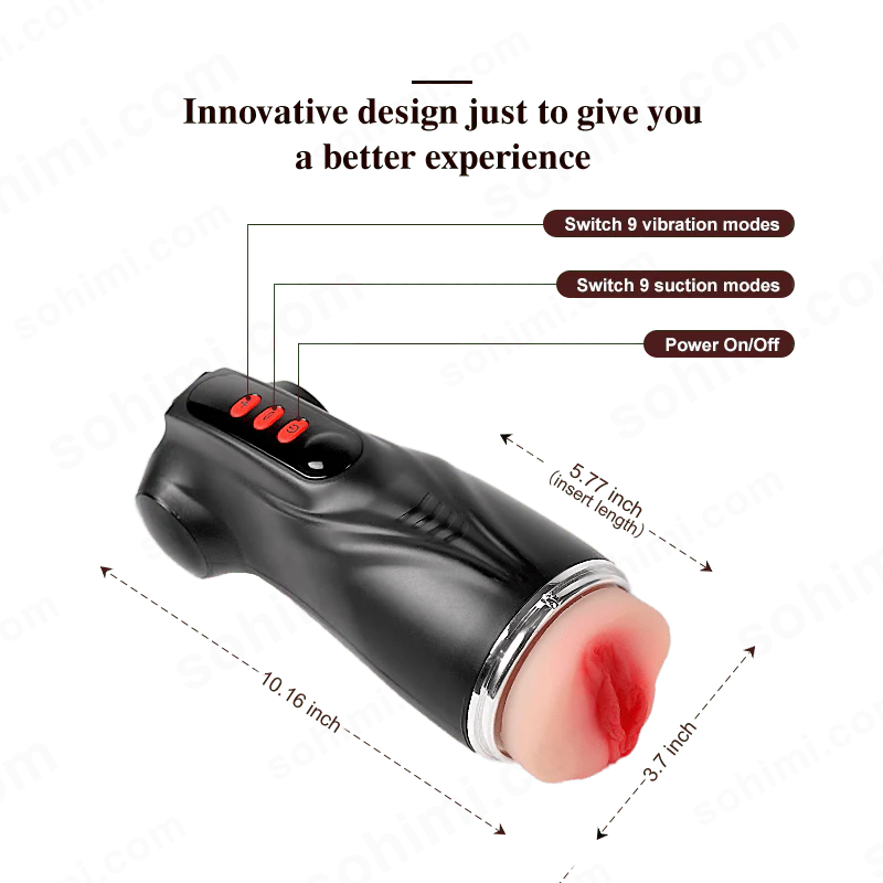 MYNA| 3 in 1 App Control Sucking and Vibration Male Pocket Pussy - Image 3