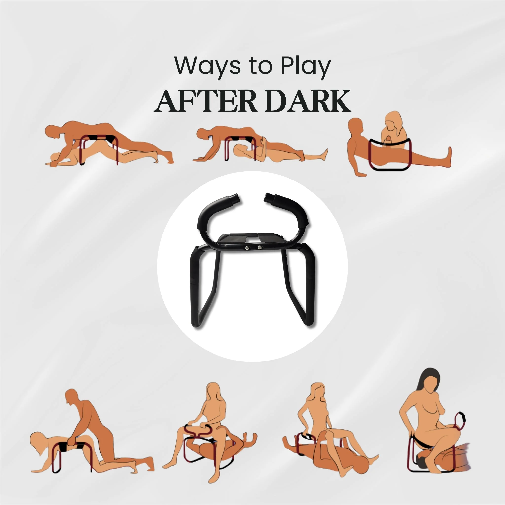 ObsidianThrill Large Sex Position Enhancer Chair with Handrail - Image 4