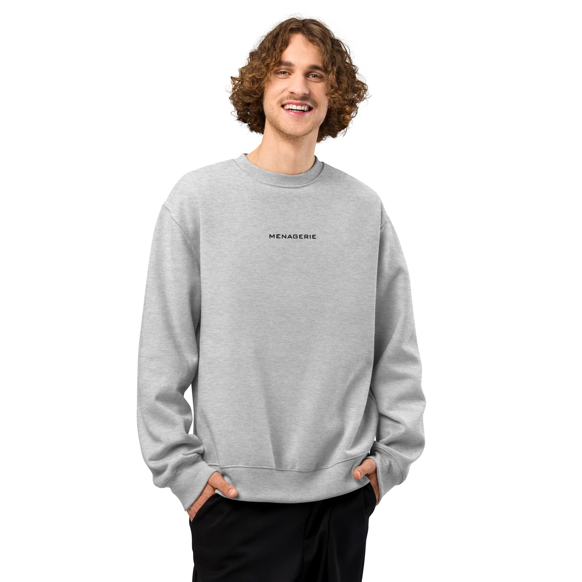 Oversized Heavyweight Sweatshirt | BLK EMB - Image 13