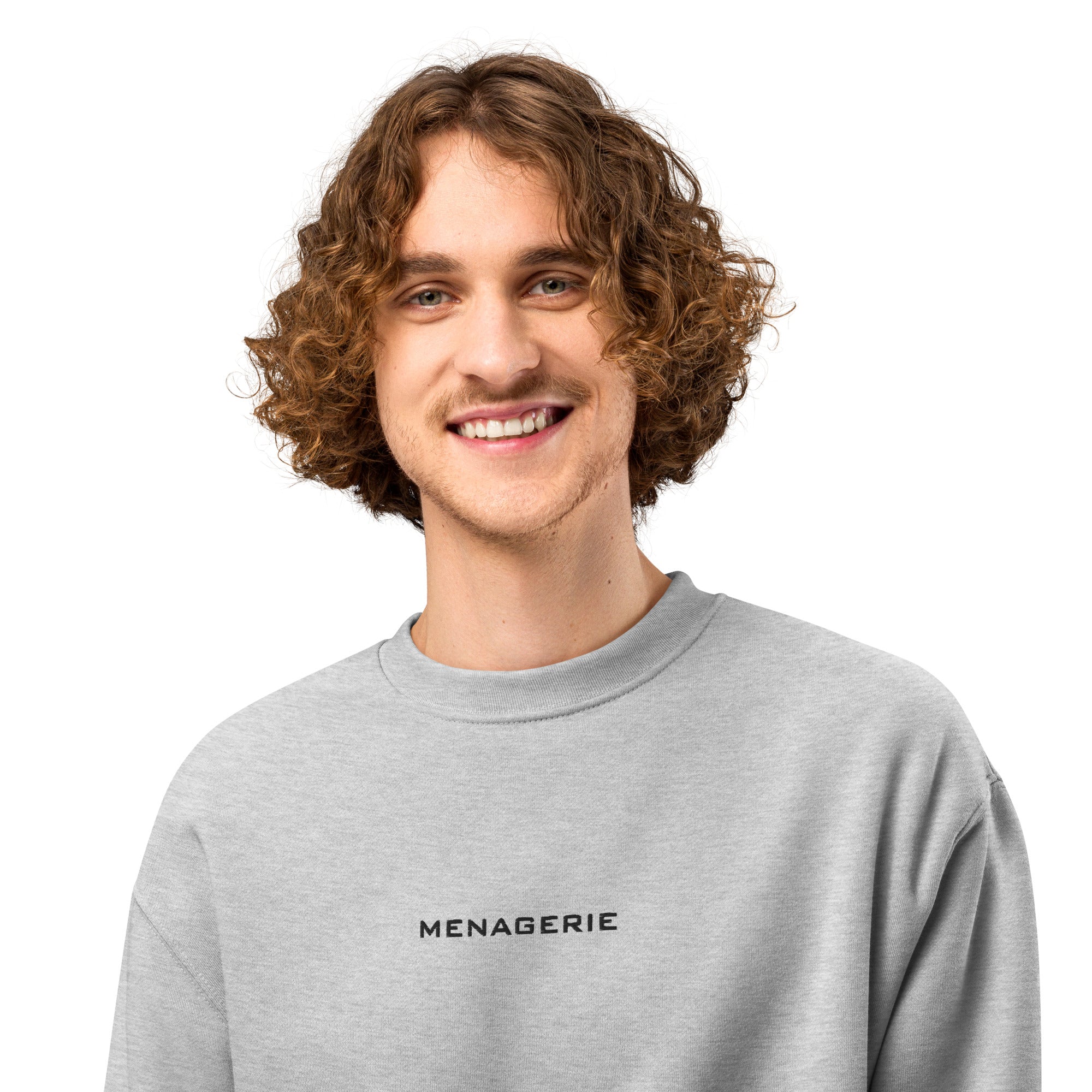 Oversized Heavyweight Sweatshirt | BLK EMB - Image 14