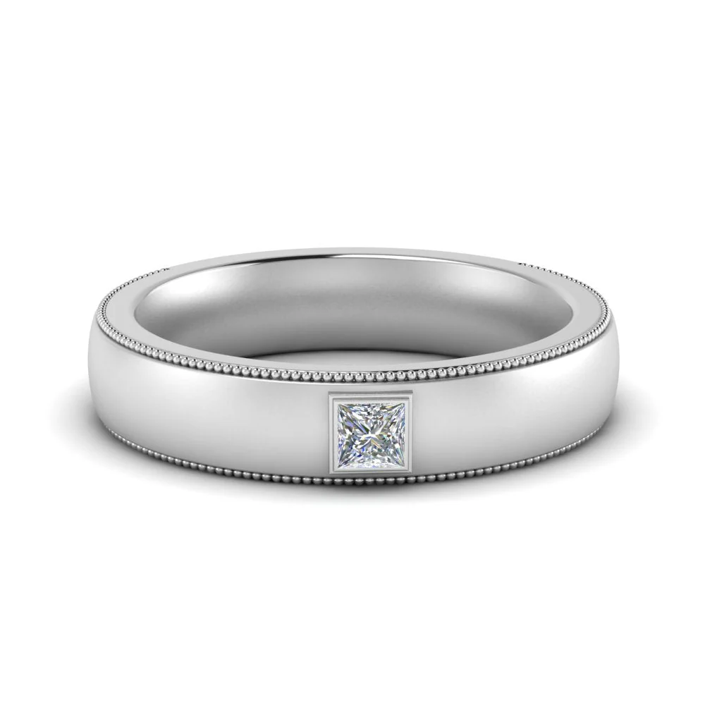 Princess Cut | Comfort Fit Promise Ring - Image 16