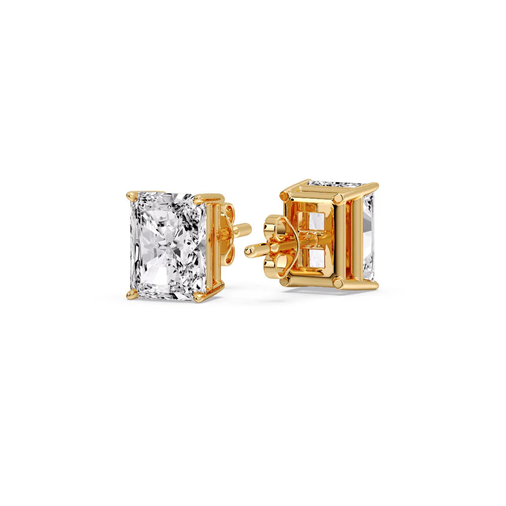 Radiant Diamond Basket Stud Earring - Image 47