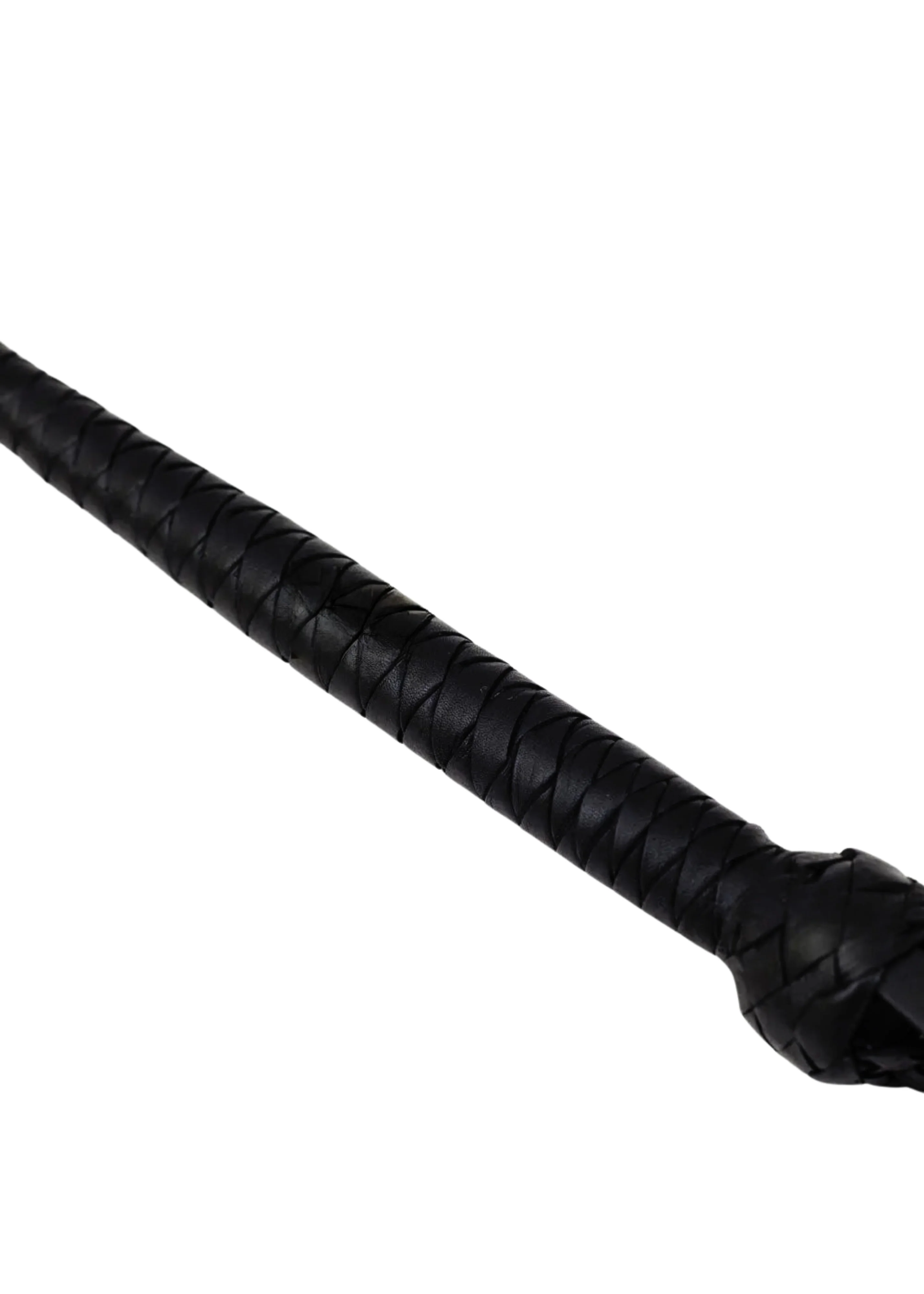 Real Cowhide Leather Braiding Riding Crop Whip Fiber stick inside braiding - Image 3