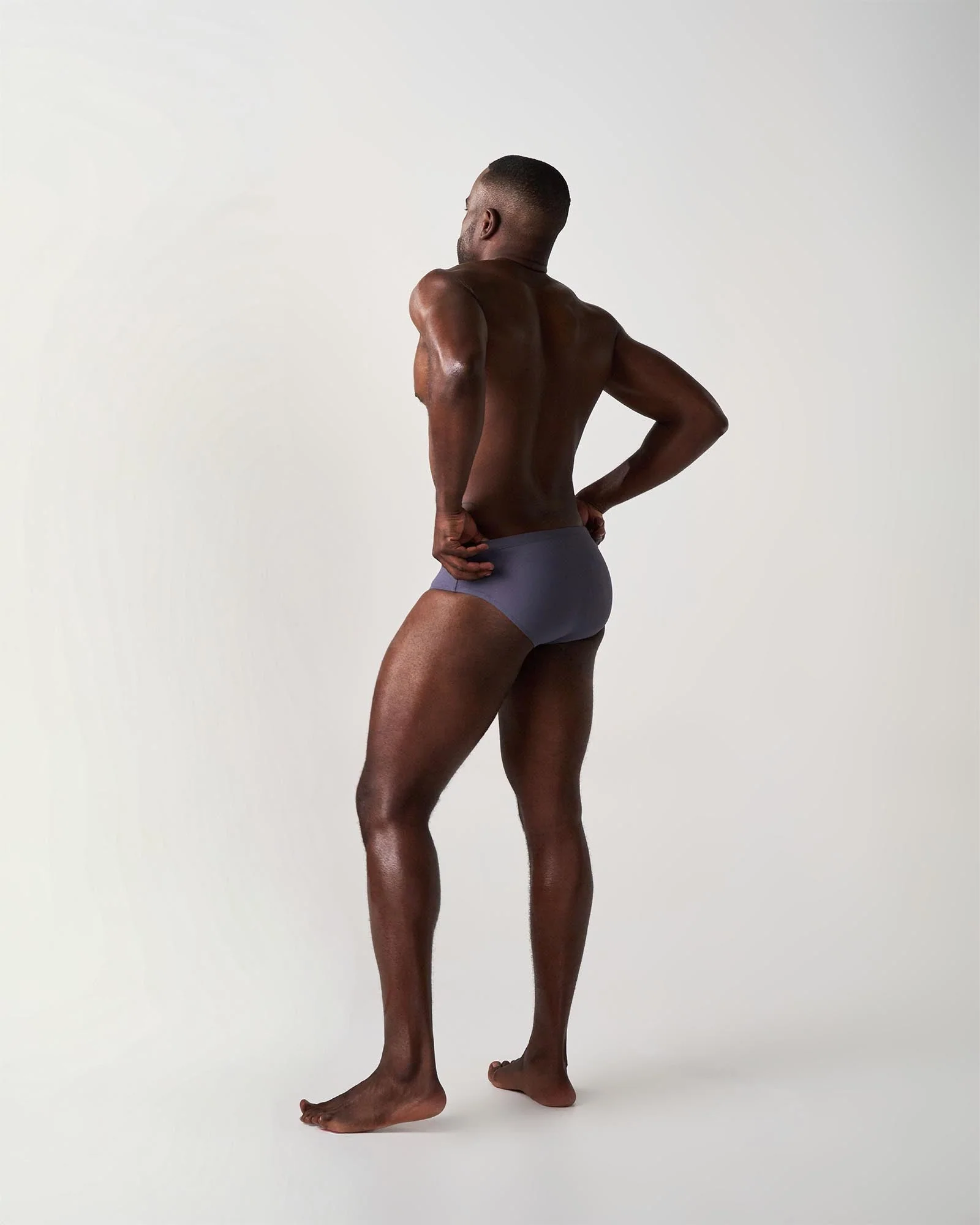 Statement Wide Swim Brief | Gunmetal - Image 2