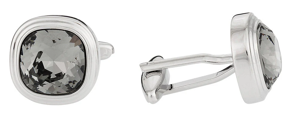Swarovski Black Diamond Cufflinks - Image 2